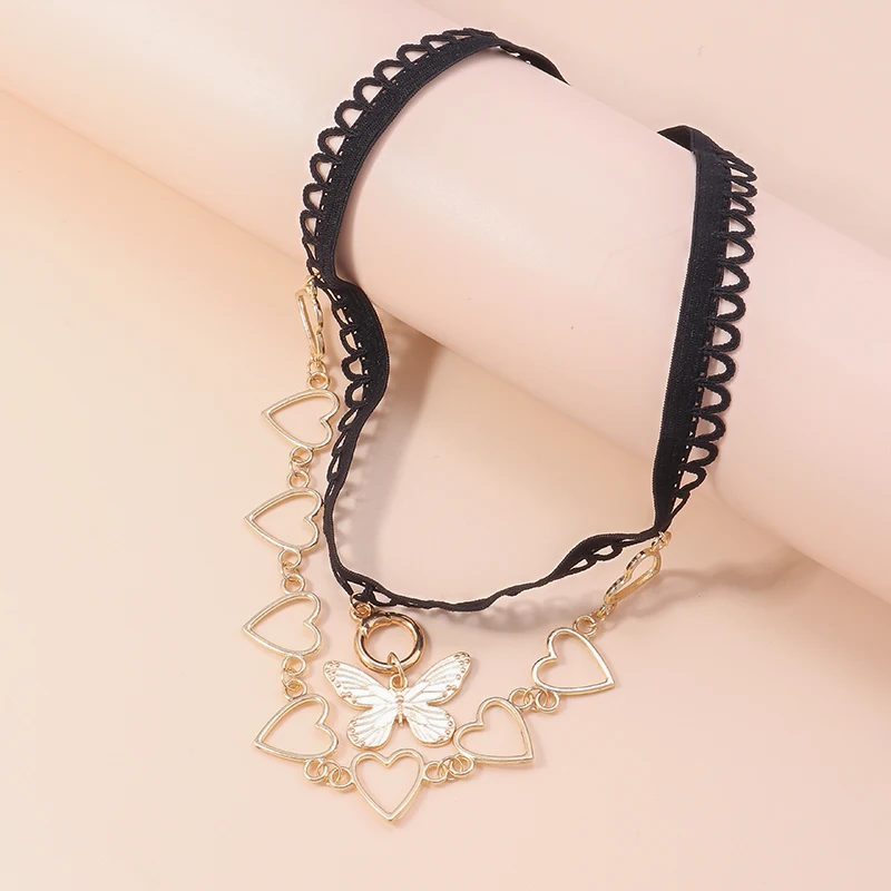 Aihua Mode Liebe Herzen Insekt Schmetterling Bein Kette für Frauen Körpers chmuck Strand Gold Silber Farbe mehr schicht ige Oberschenkel kette – Detail 9