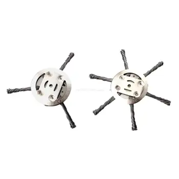 Dropship 스틸 와이어 잔디 트리머 헤드 잔디 깎는 기계 잔디 브러시 커터 둥근 가장자리 잡초 트리머