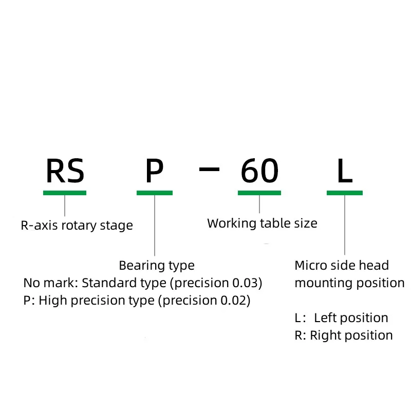 R Axis Rotary Slide Table Manual Adjustment Displacement Stage Fine Adjustment Angle Indexing Plate RS60/40/90/125