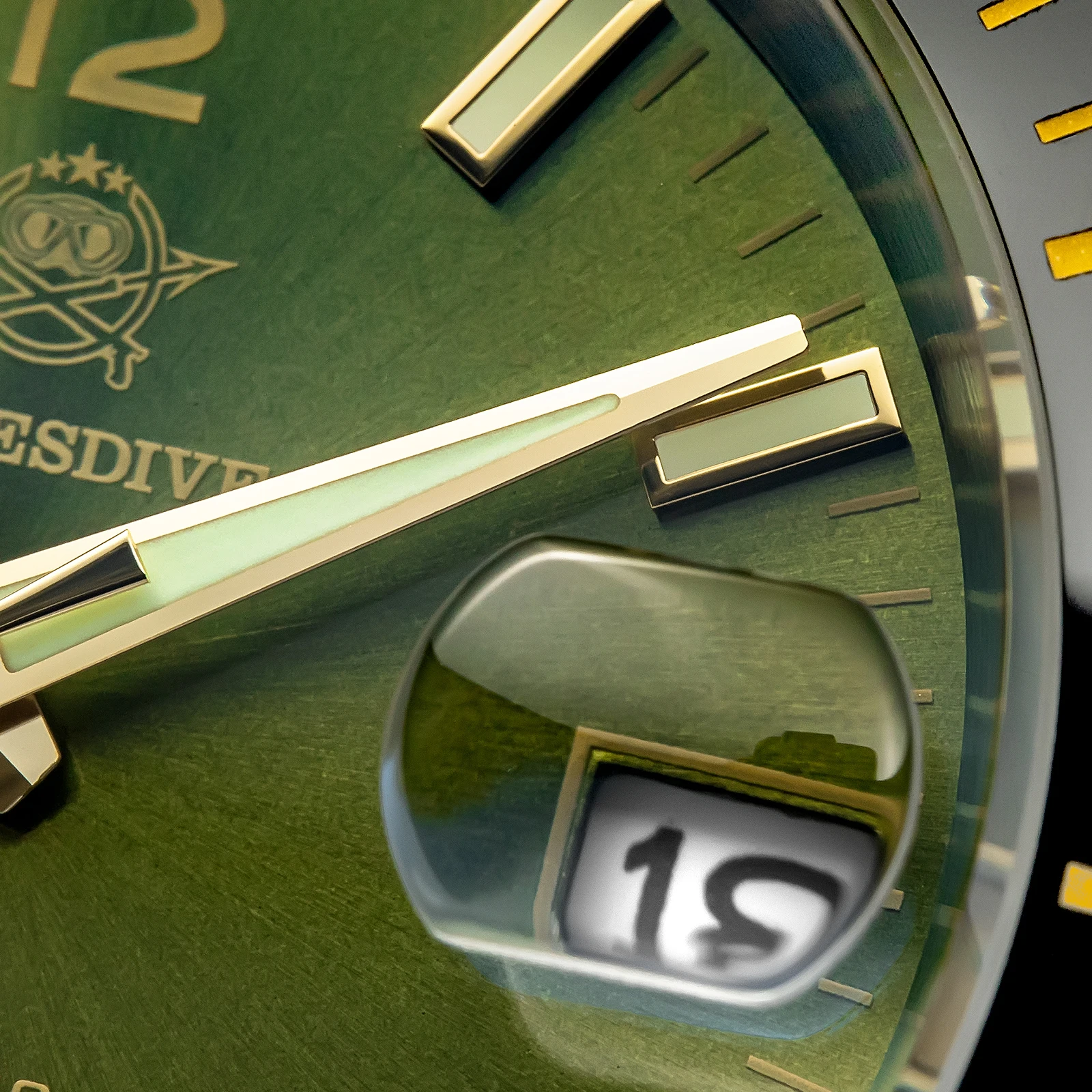 

ADDIESDIVE Новые автоматические часы для мужчин AD2085 NH35A с сапфировым стеклом, водонепроницаемые до 20 бар, светящиеся, из нержавеющей стали, механические мужские часы