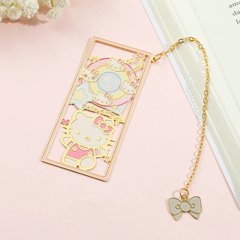 

Hello Kitty Metal Bookmark Cartoon Anime Fans Birthday Gift Wife Daughter Holiday Gift Daily Surprise