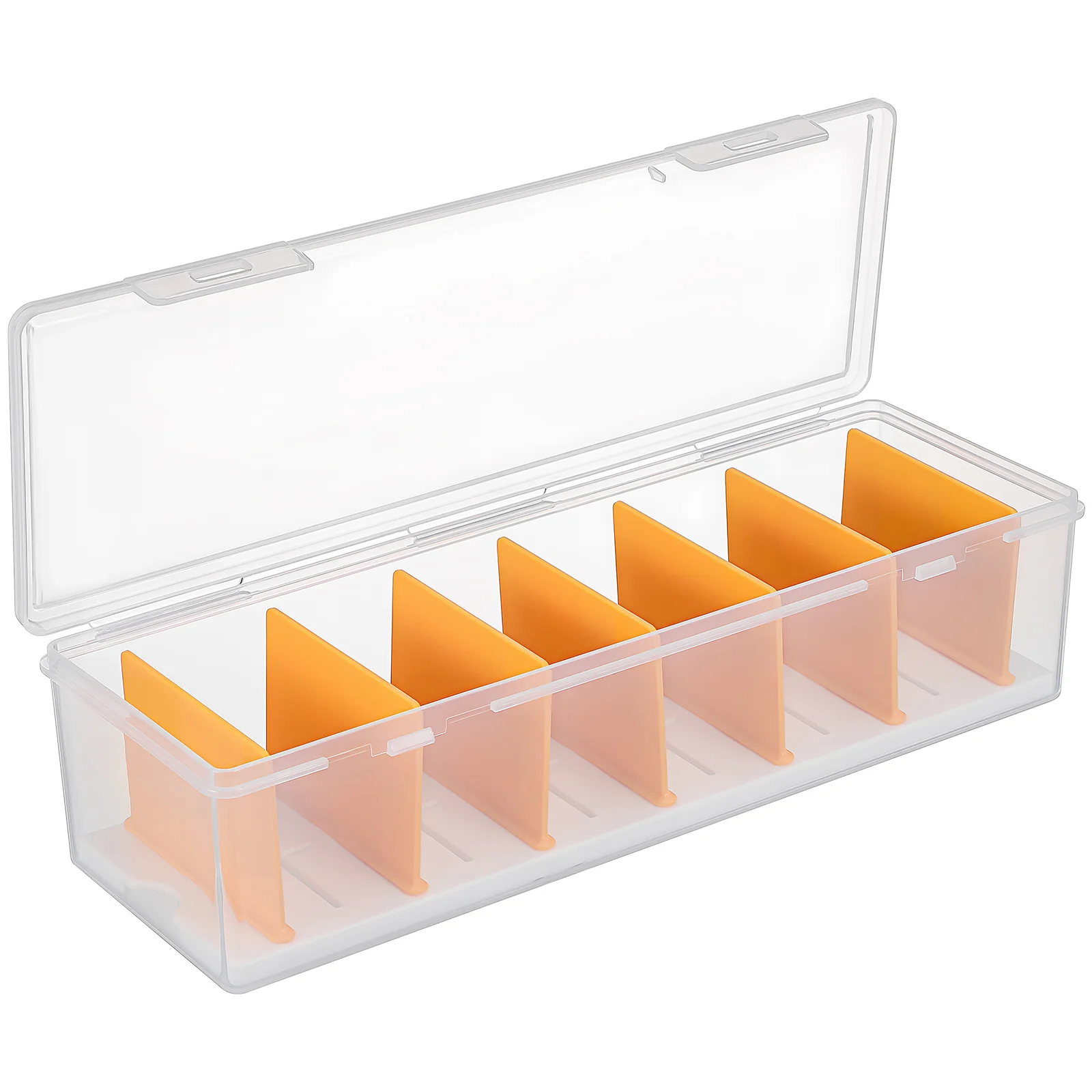 

Plastic Card Box With Dividers Transparent Organizer For Sports Trading Playing Cards Storage Portable Case