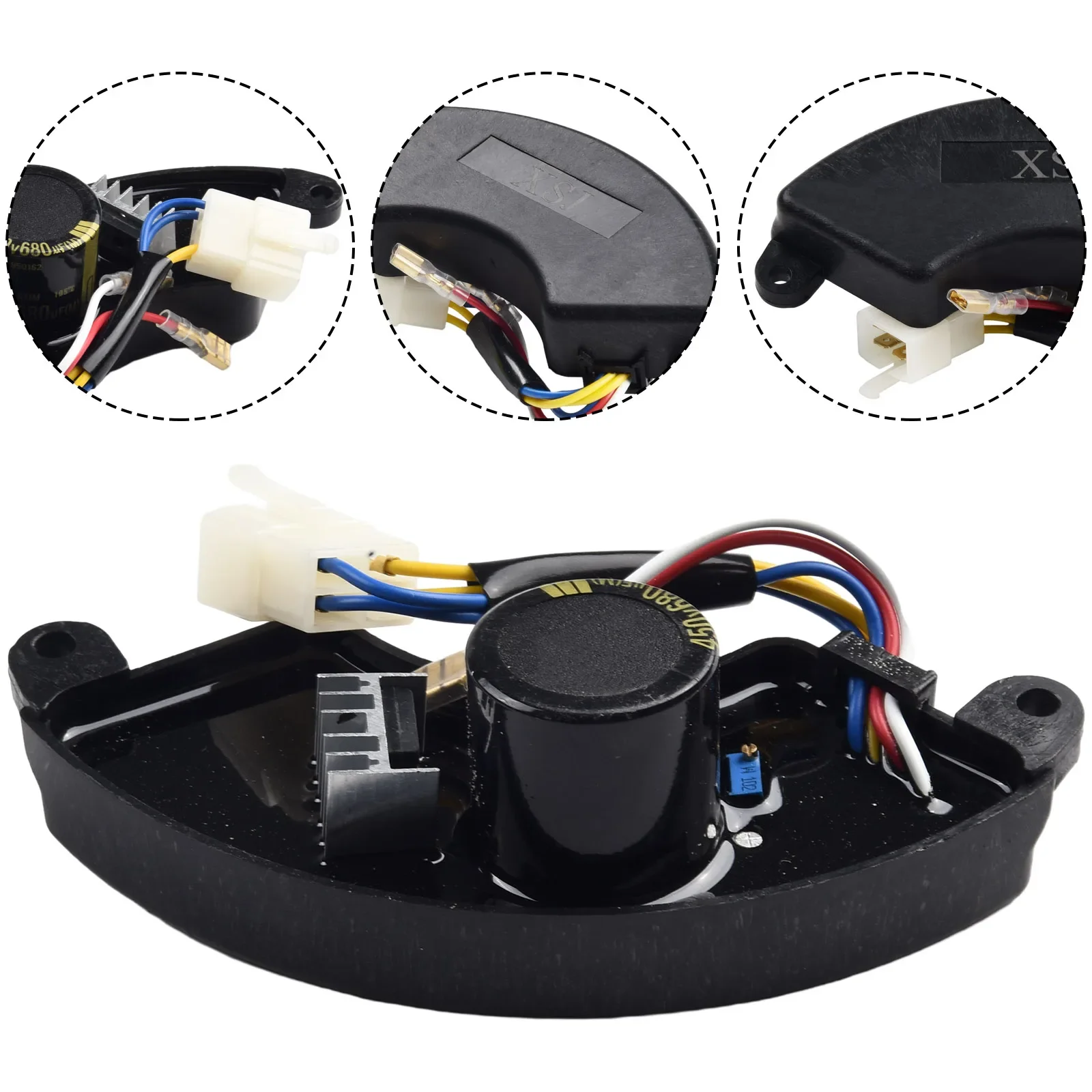 Imagem -03 - Regulador de Tensão para Gerador Diesel Oficina de Fábrica Avr 450v 680uf 4kw 5kw 5.5kw 6kw 6.5kw 7kw 1pc