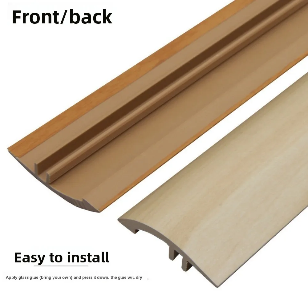 NEW Wood Grain Design Transition Strips Flexible Self-Adhesive Reduction Threshold Wear-resistant Cuttable Threshold Cover