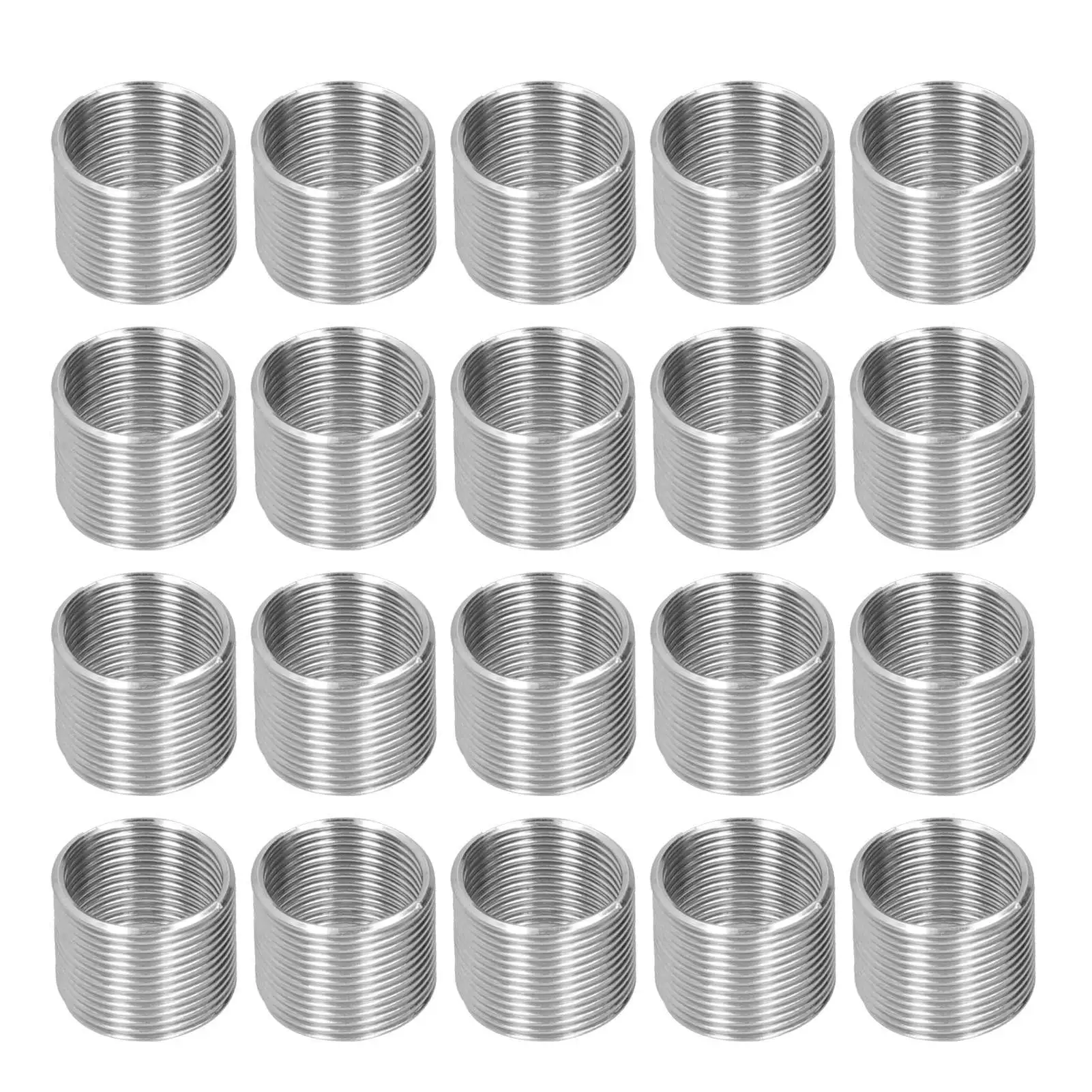 20Pcs Thread Repair M14 x 1.25 Spiral Circle Insert Reducer Nut Threaded Expand Socket Set