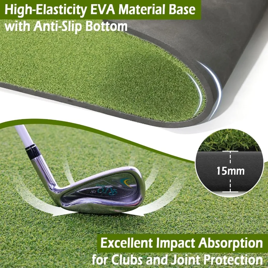 حصيرة الجولف 31 مللي متر 5x4ft 5x5ft عالية المرونة الاصطناعي العشب حصيرة لممارسة داخلي في الهواء الطلق مثالية لتقطيع محاكاة المرآب