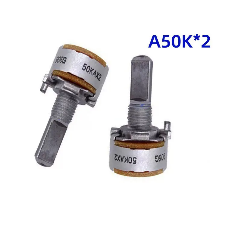 5PCS ALPS RK16 type double volume potentiometer 20mm A50K 394