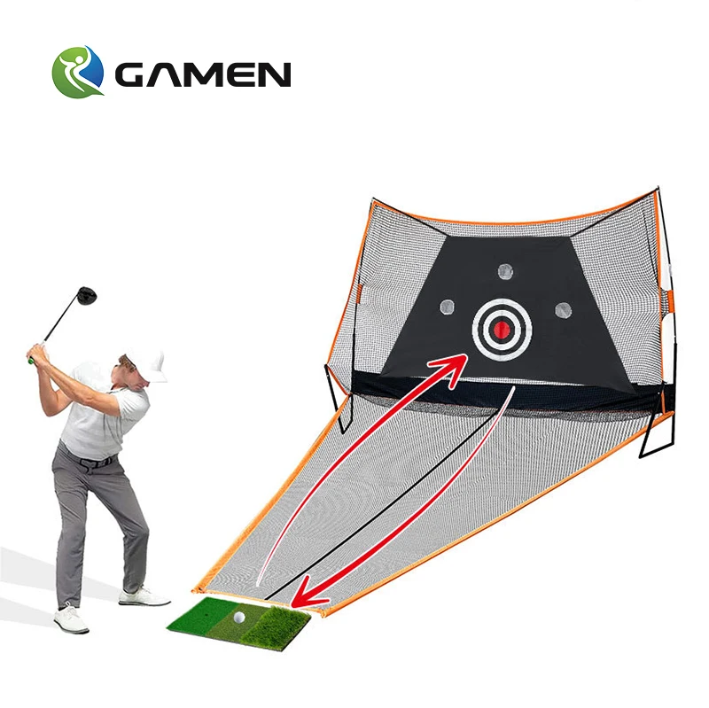 

Automatic Ball Return Golf Net Indoor and Outdoor Backyard Driving Range Practice Equipment Golf Training Aids