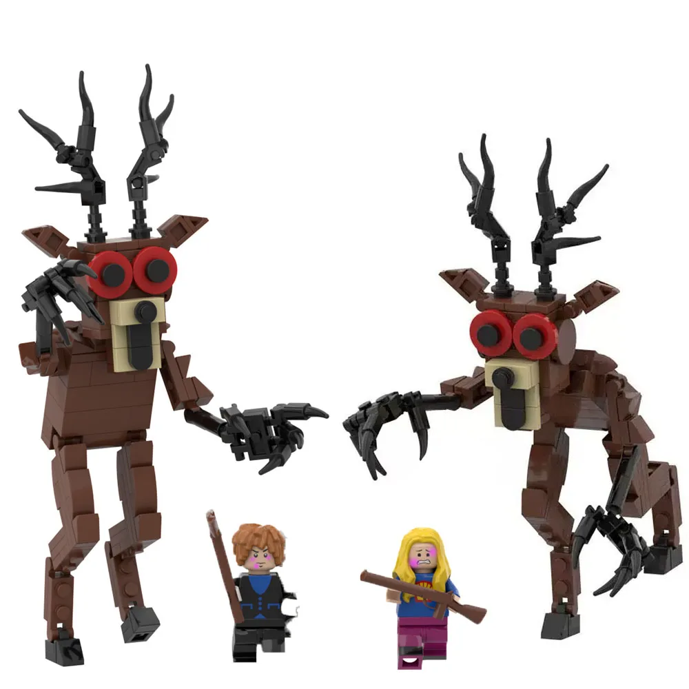 ホット 99 ナイトズ イン ザ フォレスト ディア ブロック シリーズ ハロウィン フォレスト モンスター 子供用ディア ブロック、誕生日プレゼント クリスマスおもちゃ
