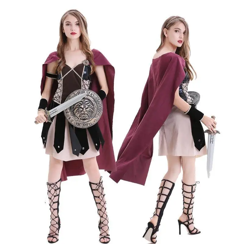 ชุดคลุมสปาร์ตันสำหรับผู้หญิงสำหรับการแสดงบนเวที สไตล์โบราณ ฤดูร้อน สินค้ามาใหม่ ไม่มีแบรนด์