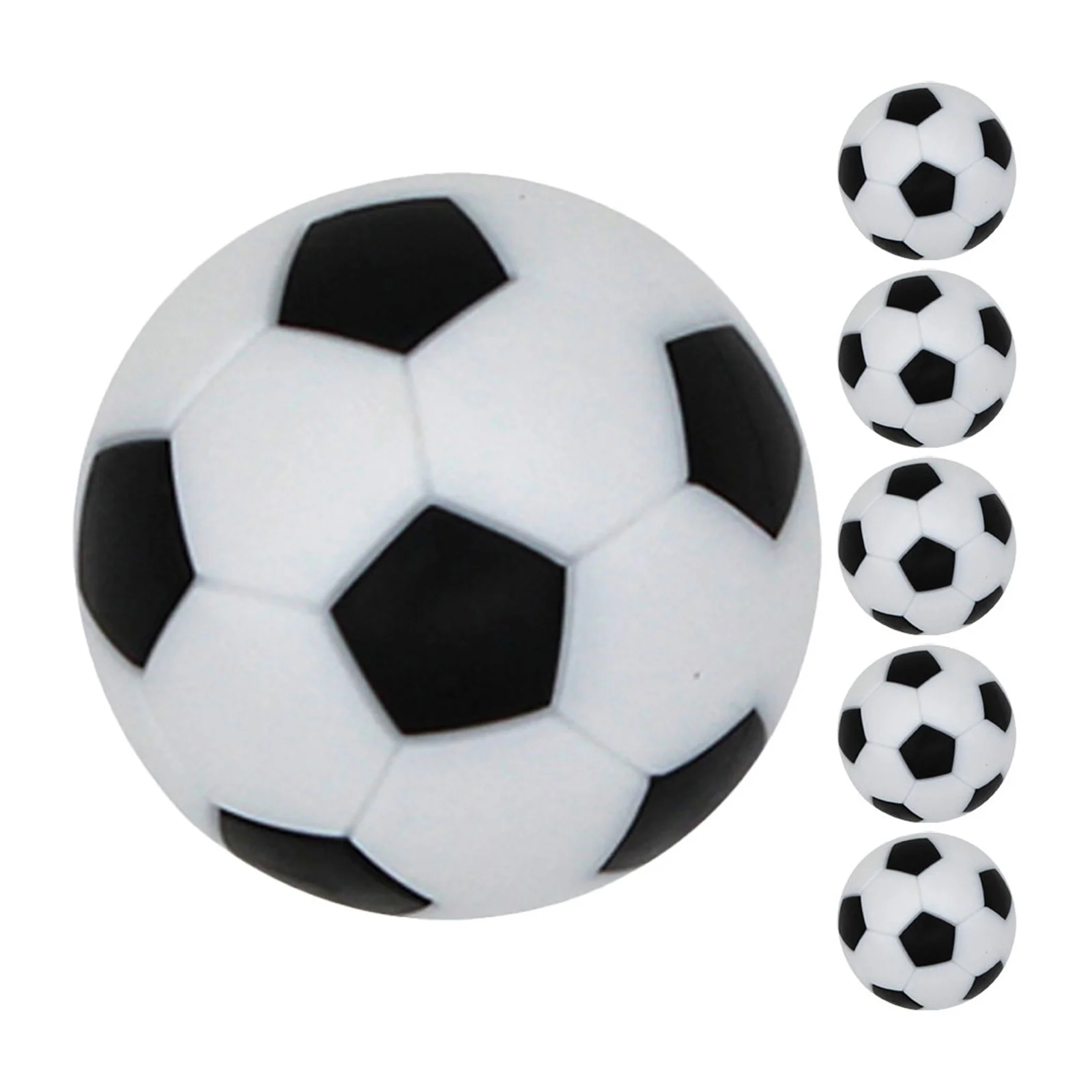 Pelotas de futbolín de superficie lisa, Mini balones de fútbol de repuesto para tienda, pelotas de mesa de futbolín, 6 uds.