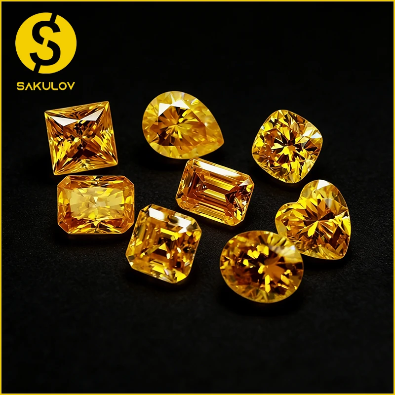 

Золотистые камни из муассанита с сертификатом GRA: круглой, грушевидной, овальной, изумрудной, сердцевидной, подушкообразной, принцесс-корт, ашер-корт, радиант-корт огранки.