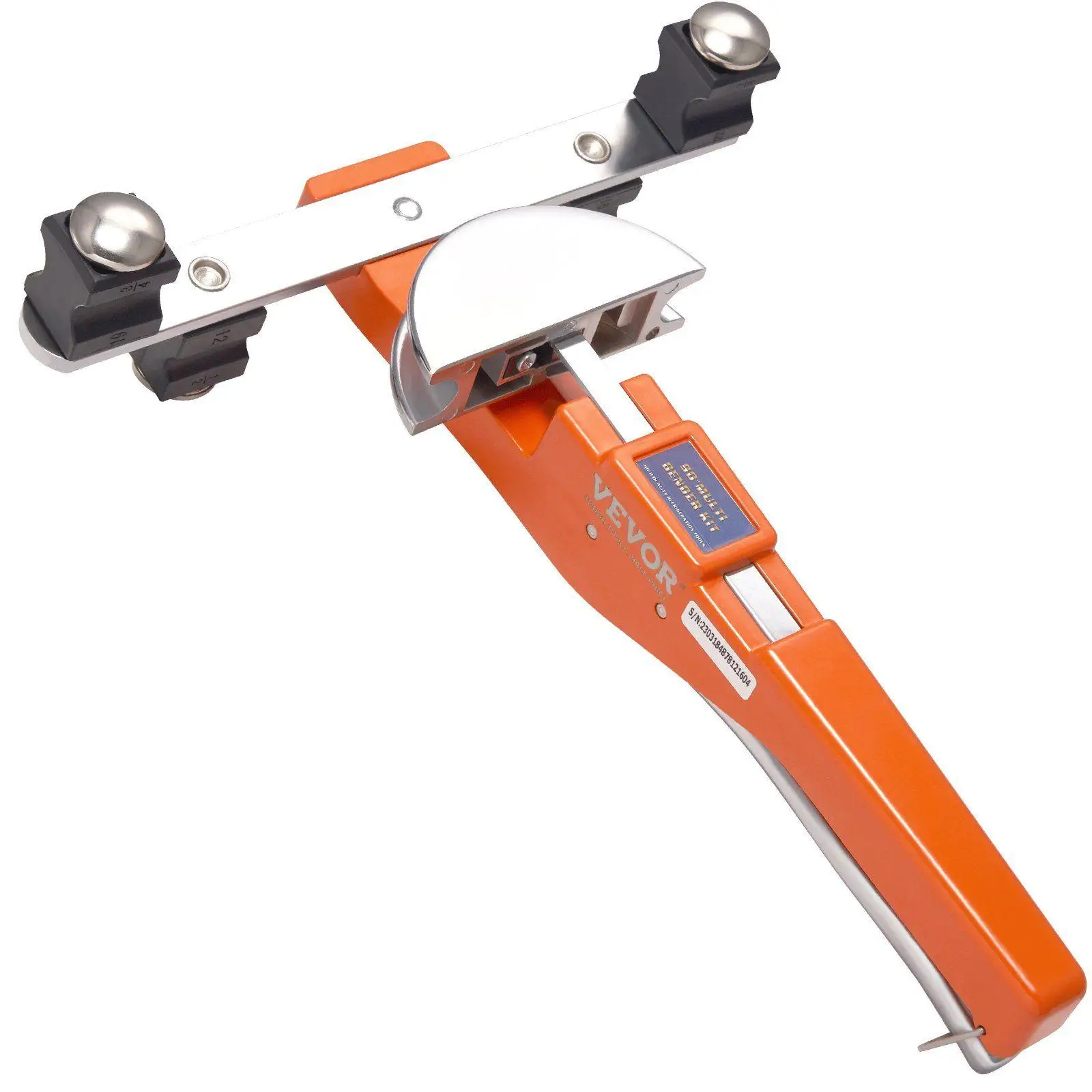 Multitamaño 90 ° Dobladora de tubos 1/4"-7/8" O.D. Diseño de trinquete con 7 troqueles y kit de corte de tubos