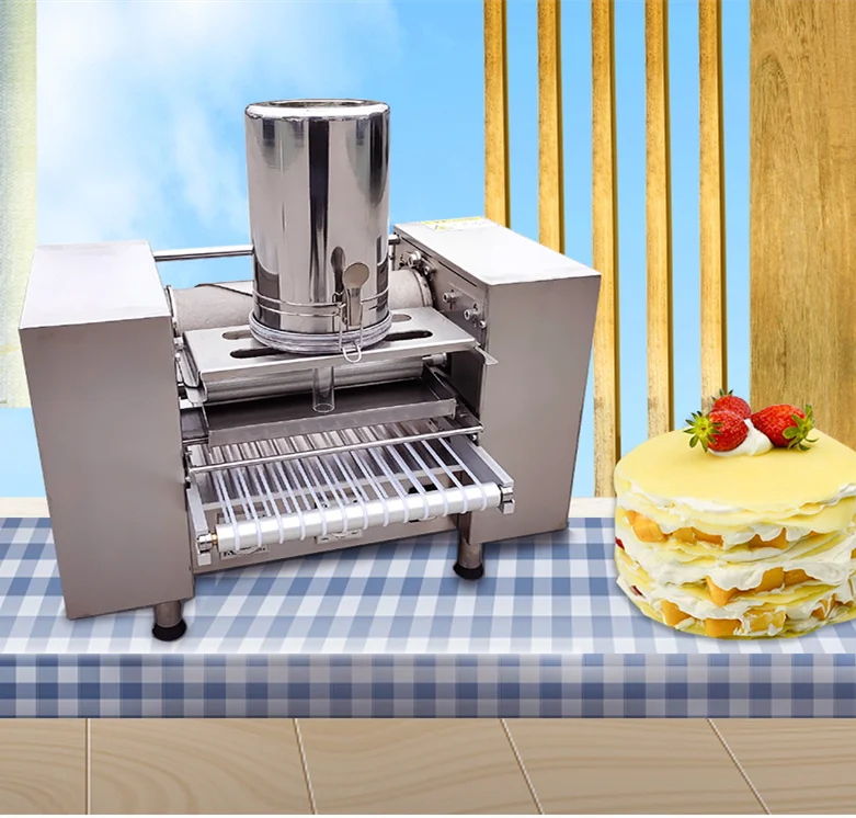 Commercial Mini mille Crepe Cake Machine Automatique Automatic Thousand Layer Cake Pancake Skin Board Crepe Maker Making Machine
