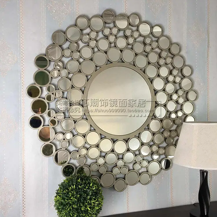 

Mirror soft wall hanging mirror, porch fireplace dinner side , art hall hangin