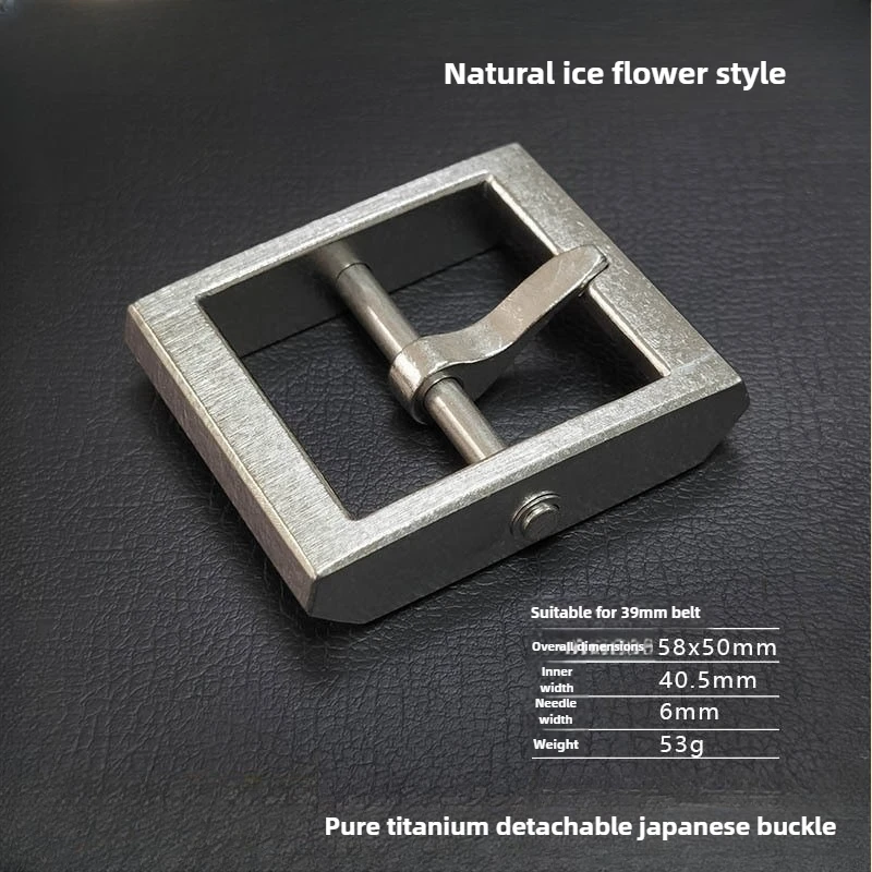 4 سنتيمتر التيتانيوم النقي حزام دبوس مشبك الرأس-الصدأ الرجال والنساء للإزالة المضادة للحساسية Colorfast تنوعا أحزمة الموضة مشبك #4