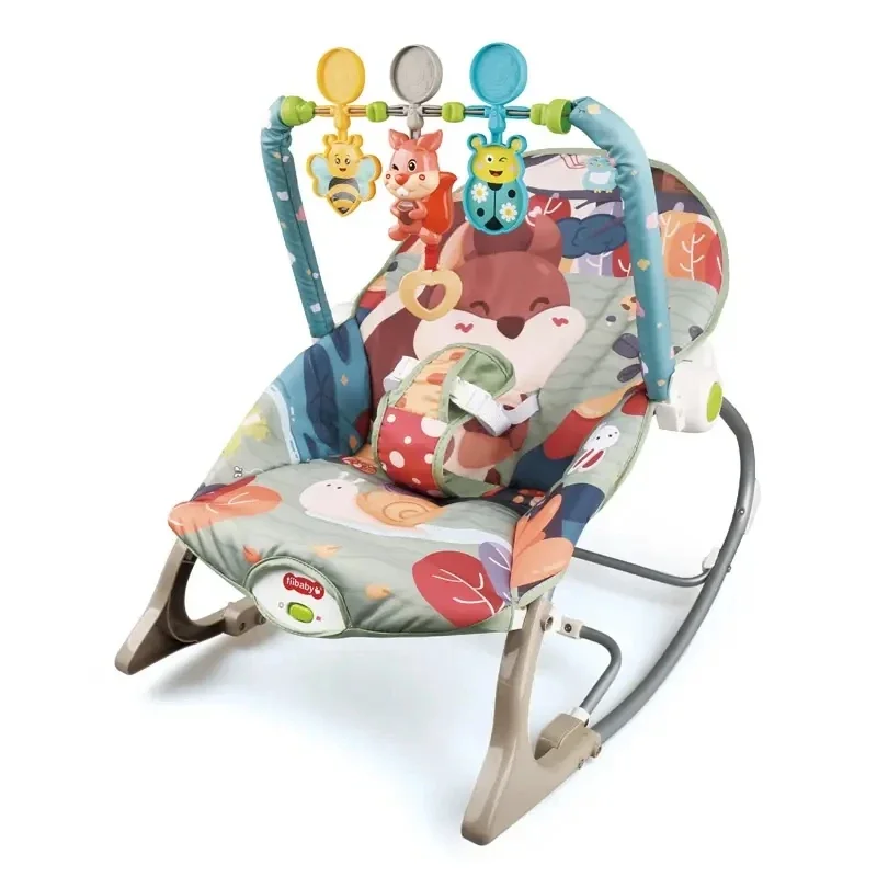 

KSF Cartoon Multifunctional Baby Rocking Chair With Music Portable Baby Boy Toy Rocker Infant Electric Soft Smart Children Toys