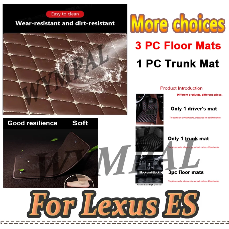 

Luxury Car Floor Mats For Lexus ES Hybrid 2022 2021 2020 2019 2018 Carpet Rugs Custom Auto Interior Auto Waterproof Accessories