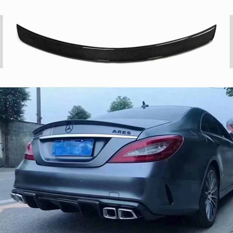 

For Mercedes-Benz CLS W218 R/PSM/GT/AMG Style Carbon Fiber Rear Spoiler Trunk Wing 2011-2017