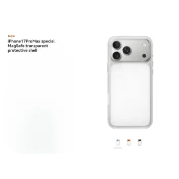 適用於蘋果 17/Promax/17Pro 手機殼,全新透明磁吸式 Magsafe 動畫保護殼,防摔保護殼 8 最佳銷售 蘋果 MagSafe 保護殼 - №7