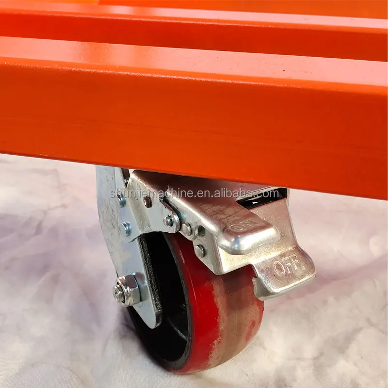 40 فتحة 4000 رطل رفوف النقل الزجاجية مع عجلات بلاط عربة متحركة يدوية نظام تخزين الجرانيت الرف