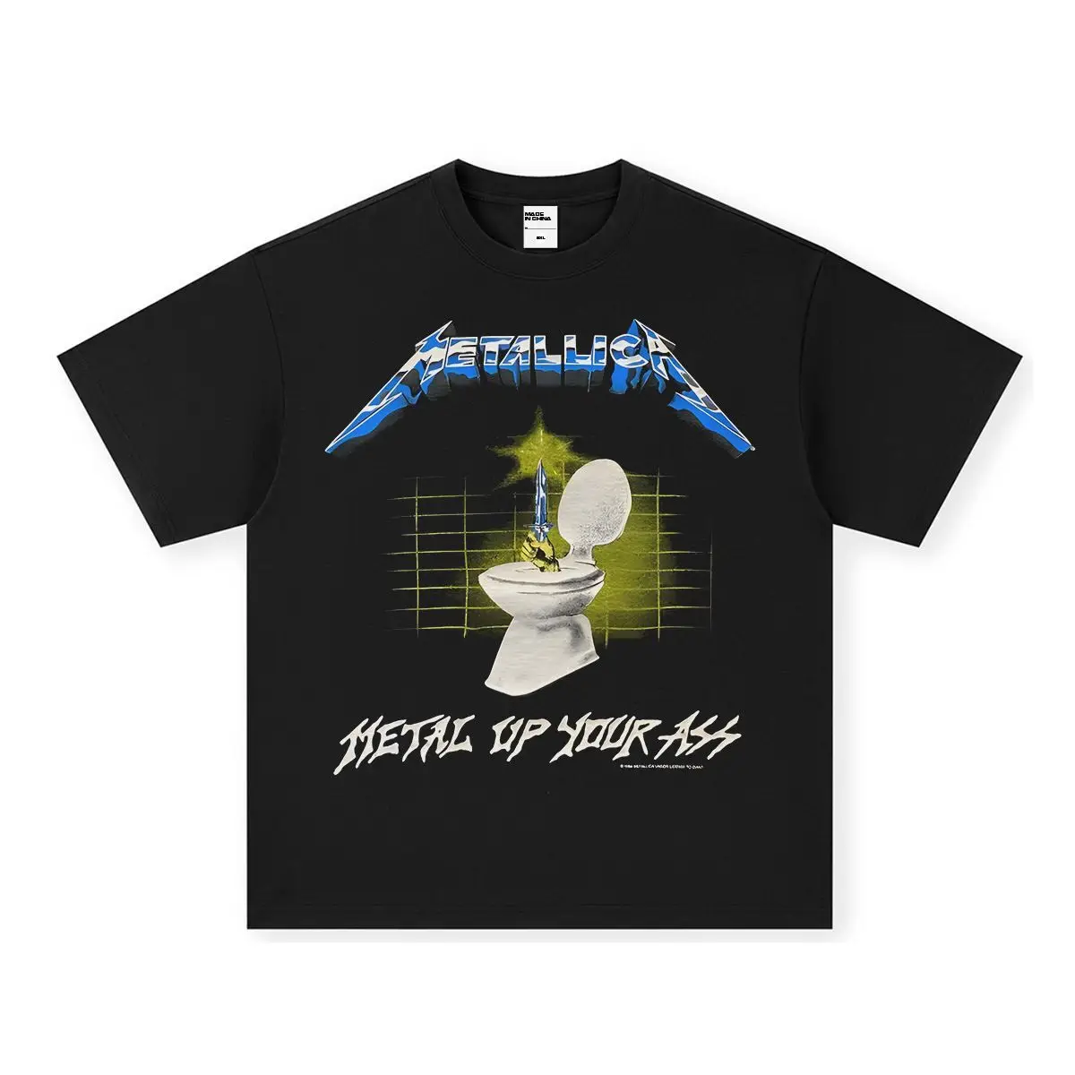 

T-shirt Vintage À Manches Courtes Groupe De Rock Rétro Américain Imprimé Pur Coton Pour Hommes Et Femmes Discount
