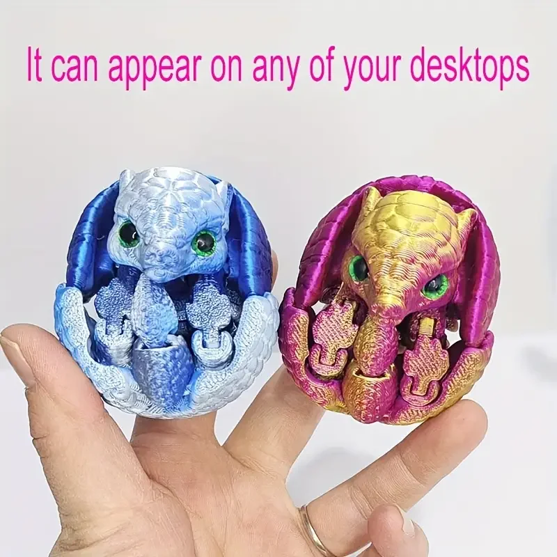 1 ชิ้น 3D พิมพ์ประติมากรรมสัตว์สร้างสรรค์ - ตาสุ่ม - ข้อต่อที่สามารถเคลื่อนย้าย - นวนิยายผ่อนคลายอุปกรณ์เสริมเดสก์ท็อปเหมาะสําหรับของขวัญปาร์ตี้