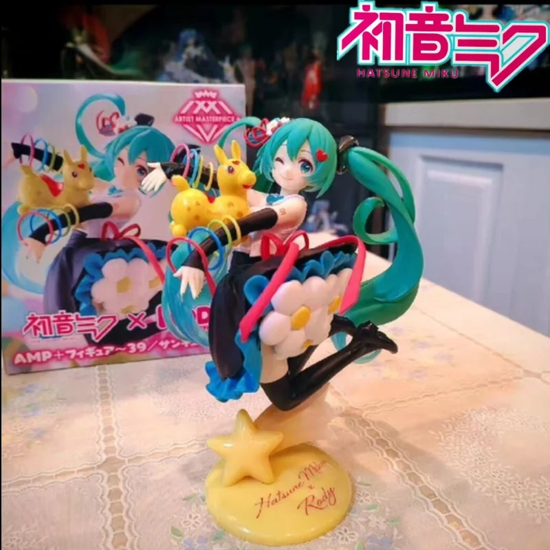 

In Stock 21cm Taito Amp Hatsune Miku×rody 39th Anniversary Collaborative Commemorative Style Pvc Anime Action Figures Model Toy