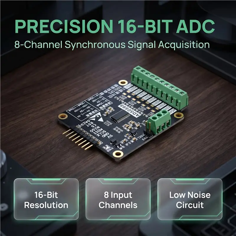 YANA50I Single And Bipolar Voltage-Sampling 8-Channel 500KSPS 16-Bit Analog-To-Digital Conversion Module ADS8688(1 Pcs)