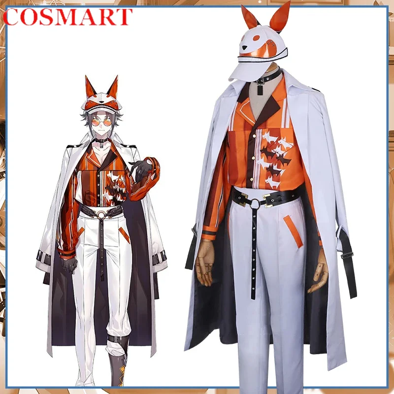 COSMART Anime Vtuber Luxiem Nijisanji Mysta Rias Game Suit Handsome Uniform Cosplay Costume Party Role Play Outfit Men M-XXL