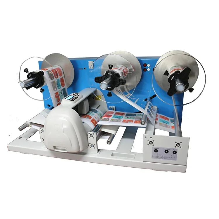 เครื่องพิมพ์ฉลากแบบม้วนต่อม้วนดิจิตอลความเร็วสูง พร้อมเครื่องตัดและเครื่องตัดแบบไดคัท