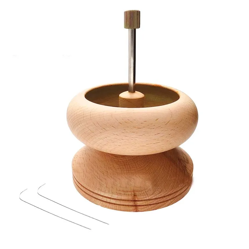 Jewelry Making Tool Kits Manual Fast Bead Spinner DIY Bracelet Making Bead Quickly Tool Wooden Crafts Bead String Loader