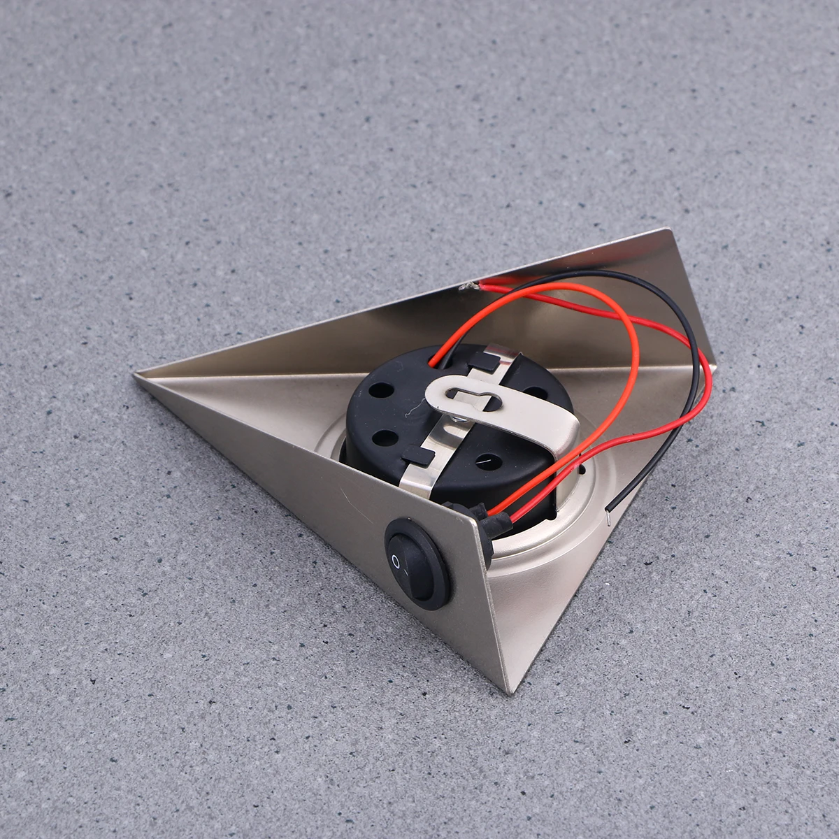 

Stainless Steel Cabinet Light 13x13cm LED Triangle Mini Shelf Under Furniture Lighting Energy Saving No Flicker