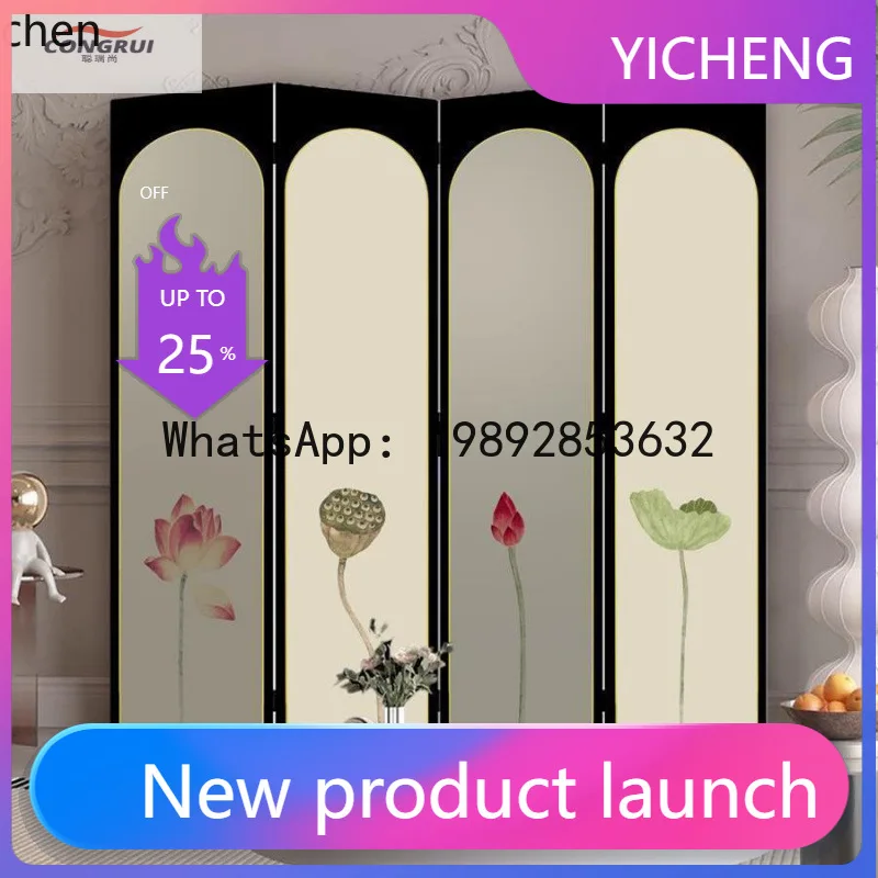 A2-27   Movable Screen Home Decor Double-Sided Folding Screen for Living Room and Office