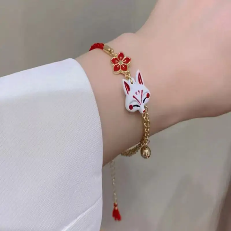 

Bracelet Weaving Bracelet New Chinese Ancient Style Ins Niche Design Bracelet Ping An Xi Le Jade Marrow Adjustable Bracelet