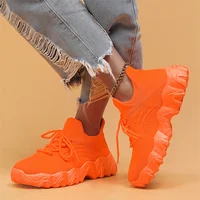 2026 Orange Summer Running Sneakers Woman Plus Size 36-44 Unisex Breathable Athletic Shoes Trainers Platform Sports Shoes Women - Image 3