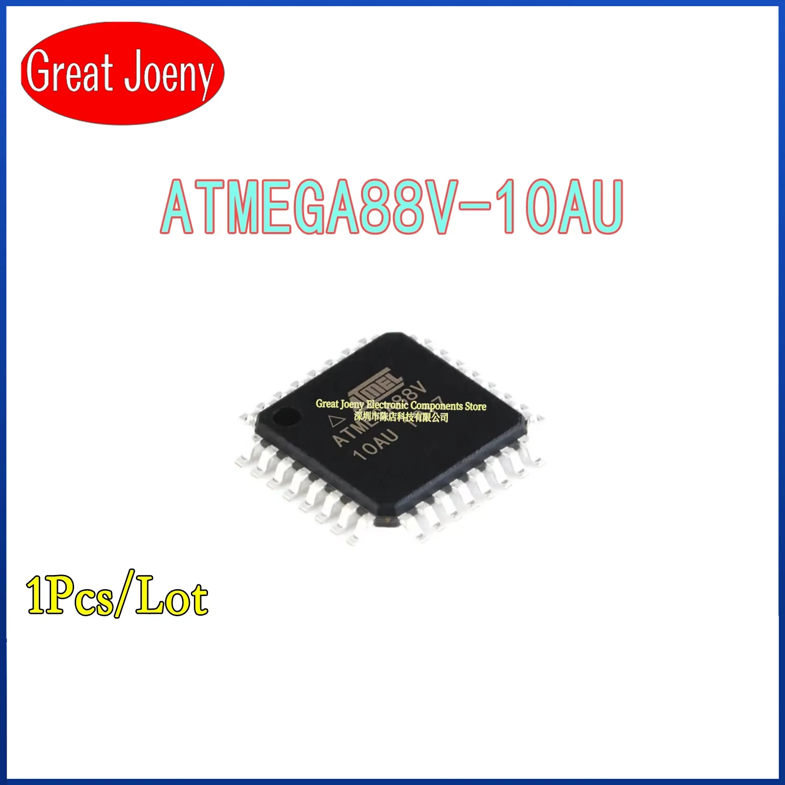 100% New Original ATMEGA88V ATMEGA88V-10AU IC MCU Chipset TQFP-32 Bulk Best Price
