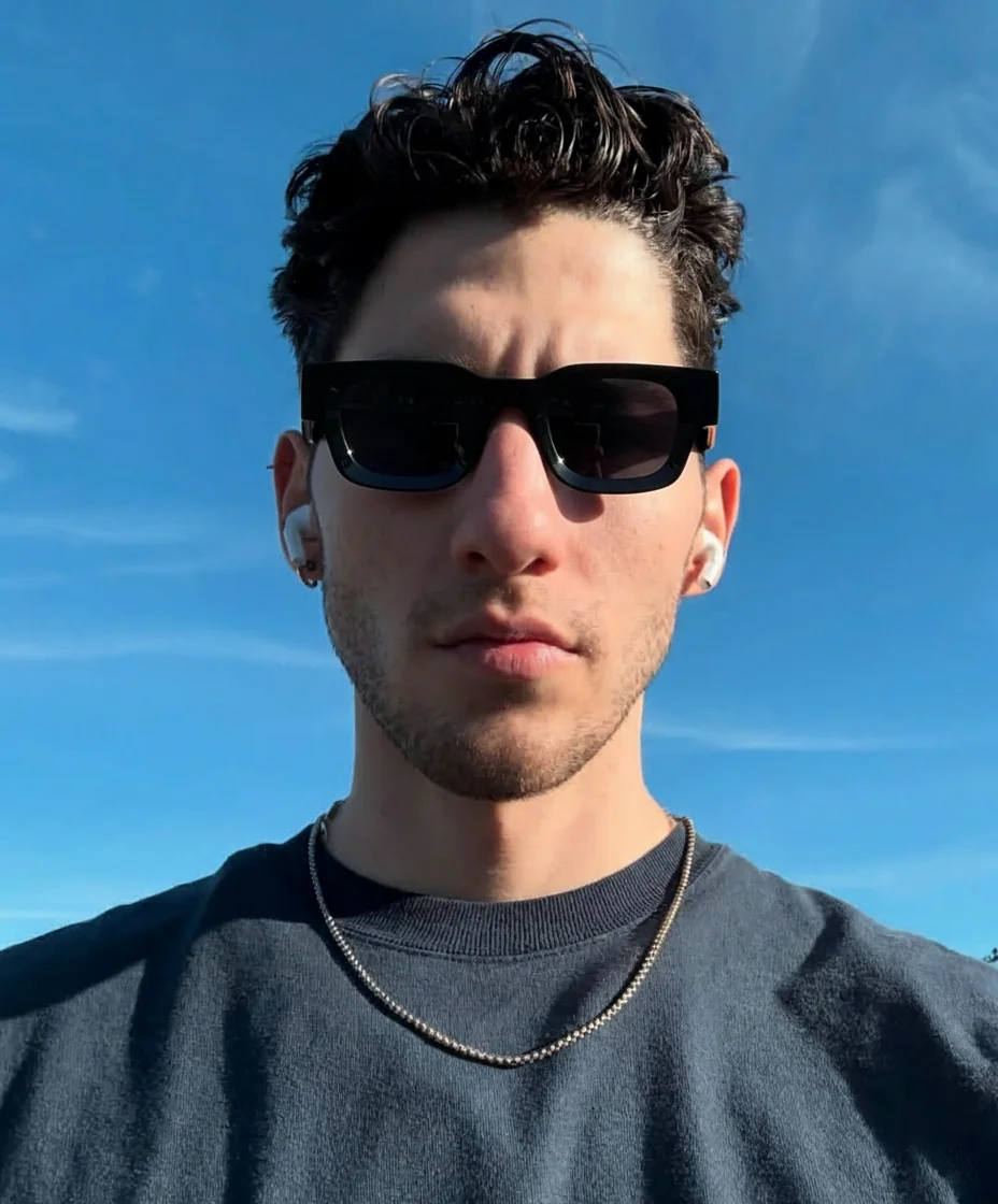 Unisex classic small square sunglasses, stylish and versatile, available in multiple colors, fashionable and practical.