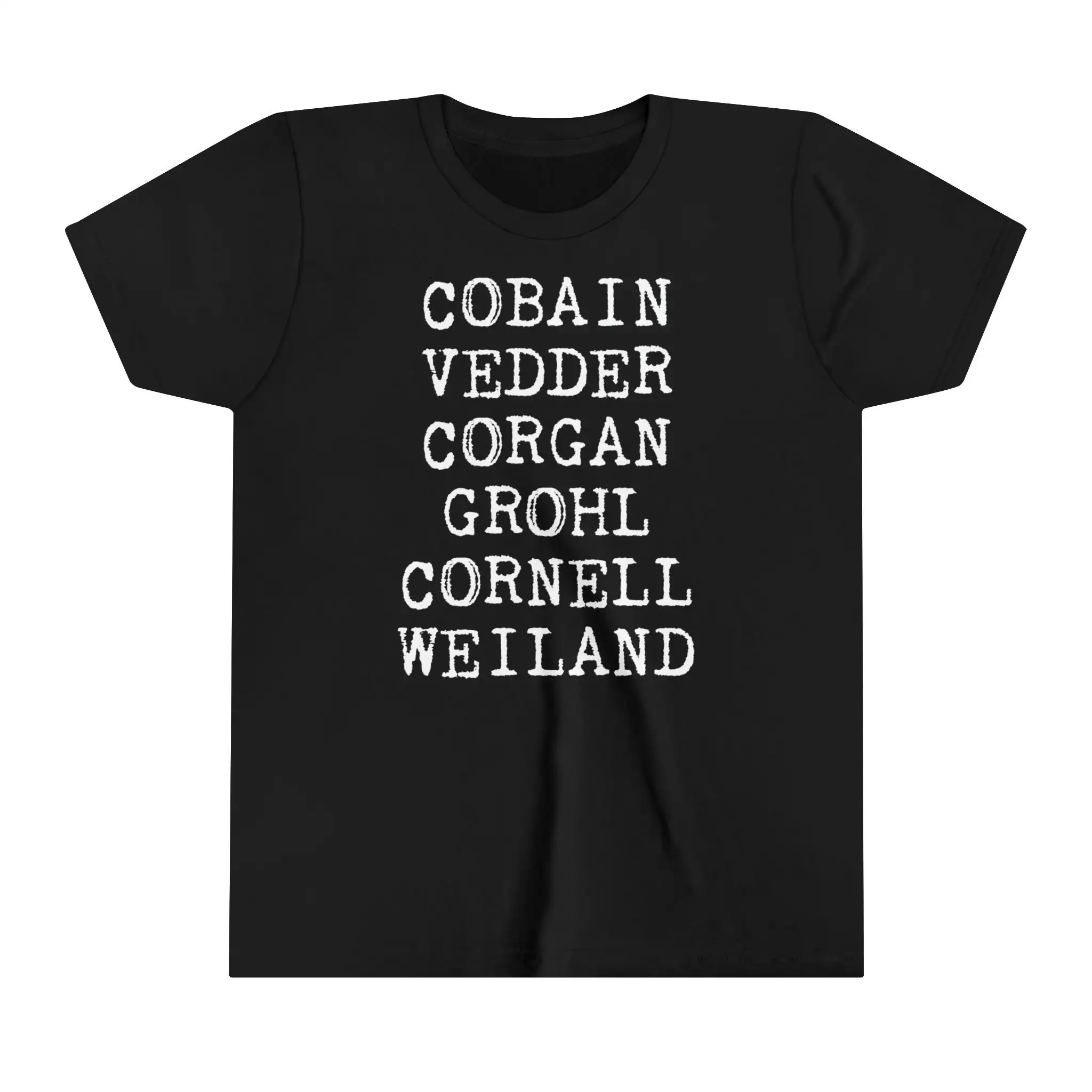 Youth'S Grunge Legends T Shirt Stars 90'S Music Cobain Vedder Corgan Grohl Cornell Weiland Rock