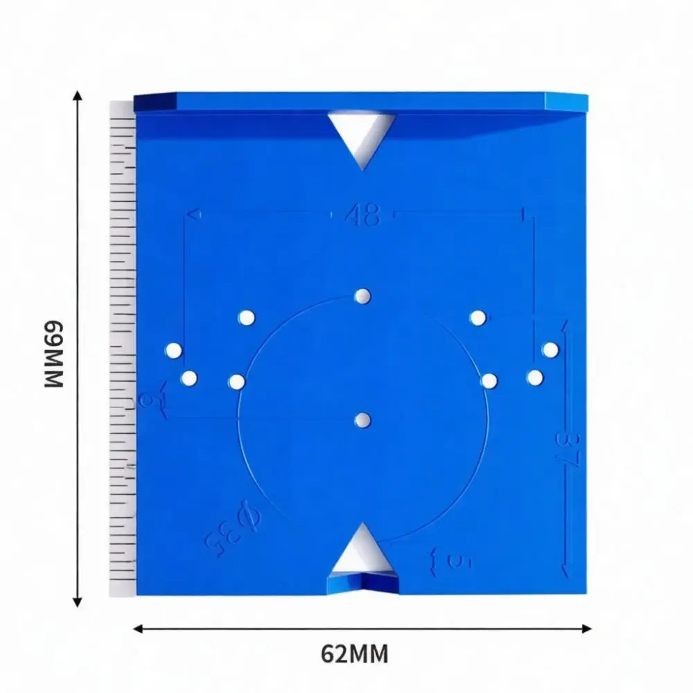 Portable Hinge Positioning Template Woodworking Tool Cabinet Door Hardware Install Jig Compatibility 28mm 35mm 37mm 40mm Sizes
