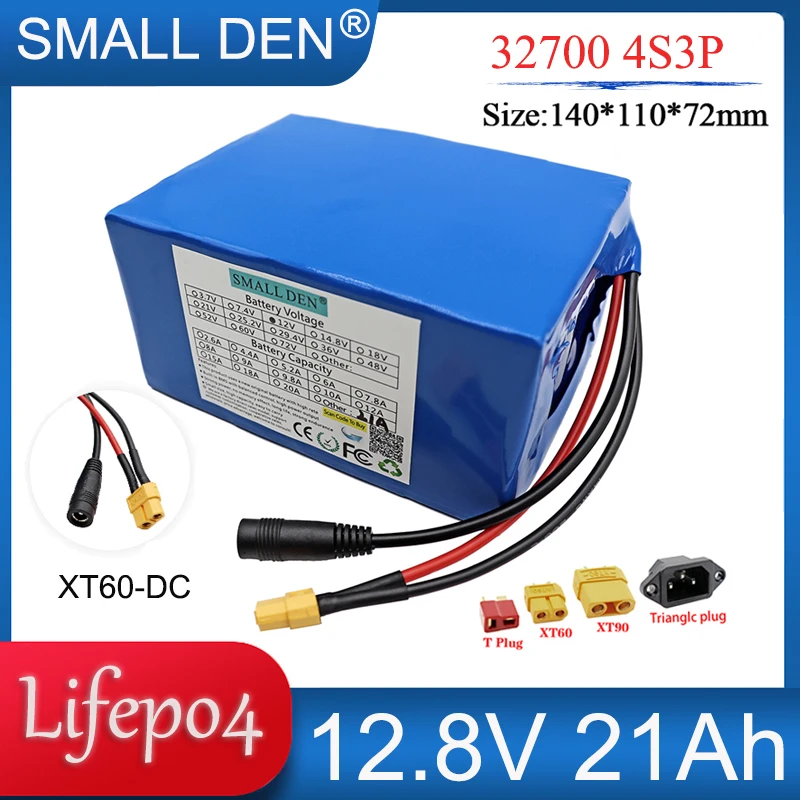 12V 21Ah 32700 Lifepo4 Battery Pack 4S3P Rechargeable Cells For 12.8V UPS Sprayer Camping Electric Boats Solar LED Lamp Kid toys