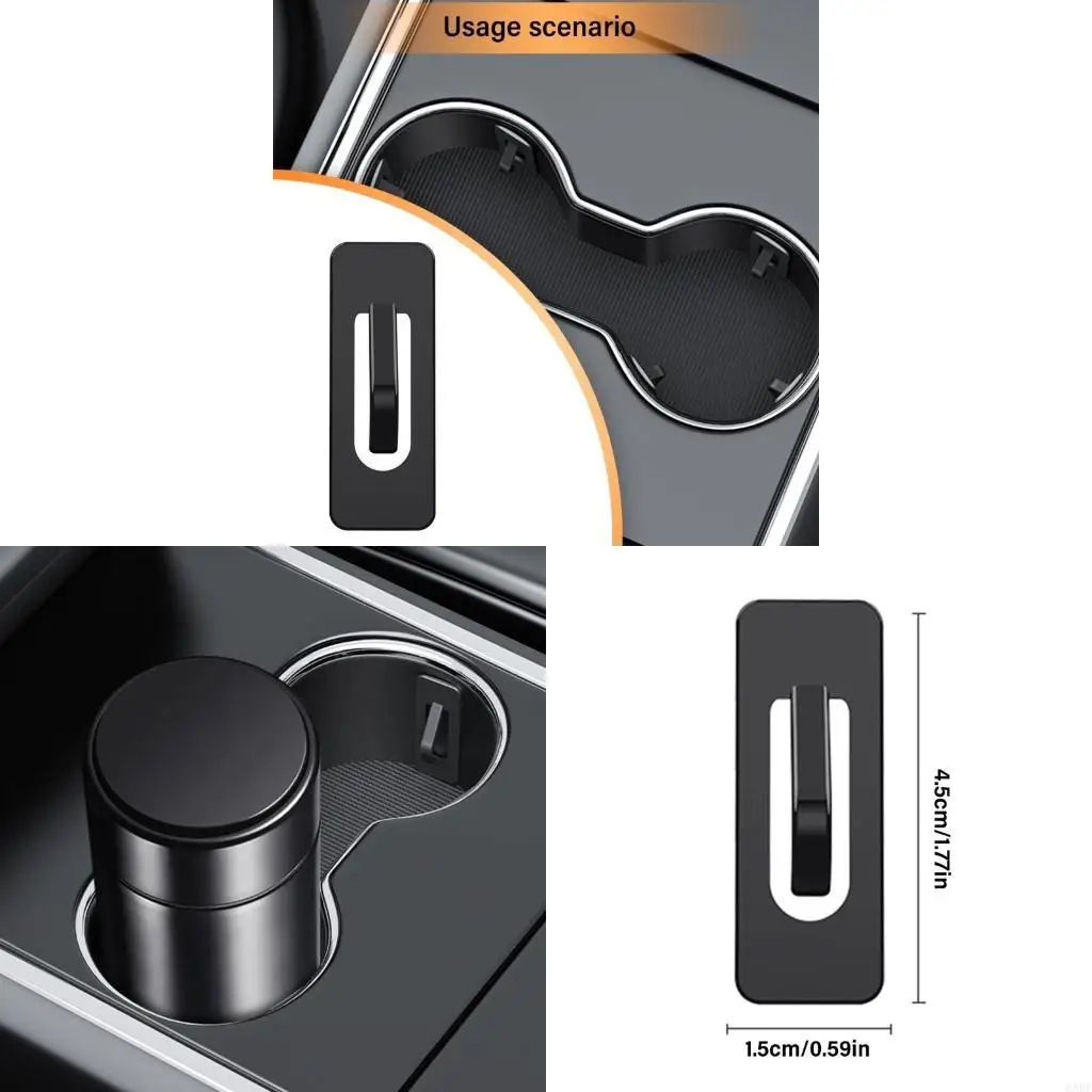 6XDF Car Water Bottle Slot Slip Limiter Cup Holder Limiter Adhesive Fixing Clip