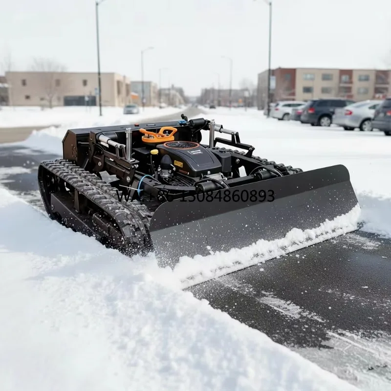 GardeningMowing Width 1000mm Crawler  Remote Control Mowers Smart Lawn Mower Snow Blower 330KG Weight China Factory Direct S