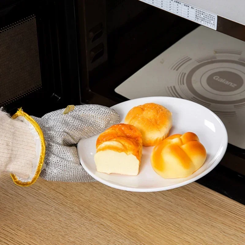 Kitchen Cleaning Gloves Steel Wire Ball Dishwashing Gloves Waterproof Brush Oil Bowl Artifact Household Cleaning Gloves 4/1Pcs