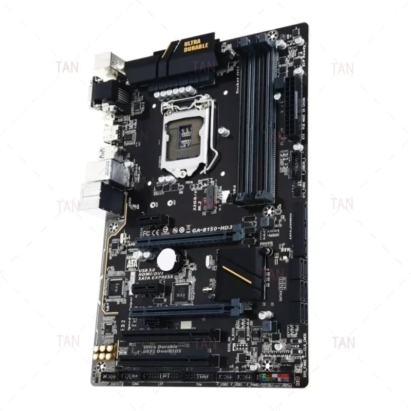 For Gigabyte GA-B150-HD3 Motherboard 64GB LGA1151 DDR4 ATX Mainboard 100% Tested Fast Ship TT