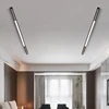 LED 긴 선형 램프 거실 메인 램프없이 표면 장착 미니멀리스트 호텔 다이닝 룸 침실 그릴 천장 조명 2