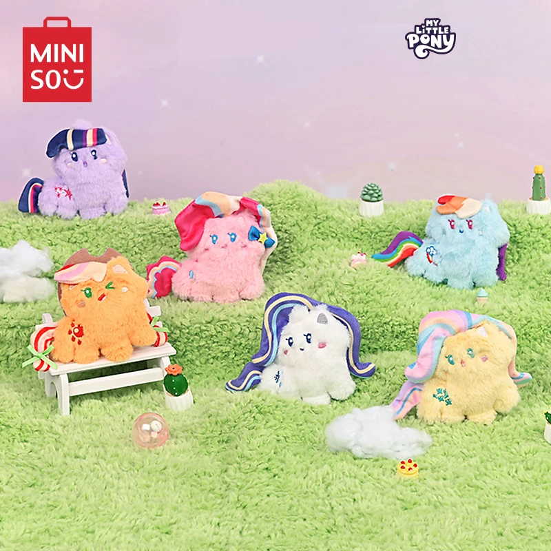 Miniso My Little Pony pudełko z niespodzianką wydanie drugie lalki ozdoby dekoracyjne Anime urządzenia peryferyjne modne zabawki dla dzieci prezent na boże narodzenie