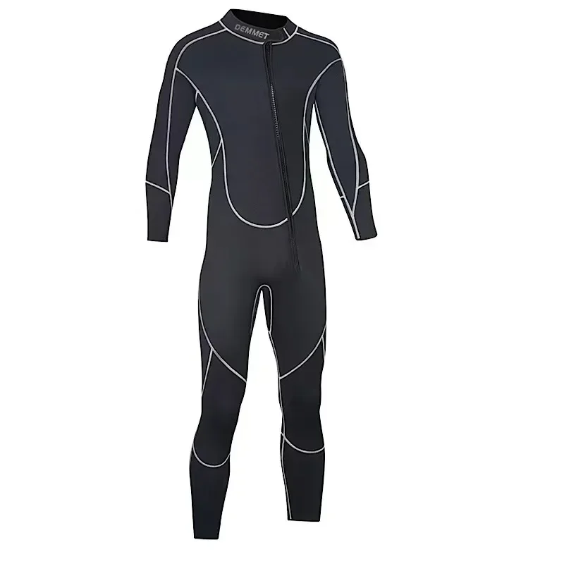 HOT Wetsuits Men 1.5MM Neoprene Diving Surfing Swimming Full Suits In Cold Water Keep Warm Front Zipper For Water Sports 110KG