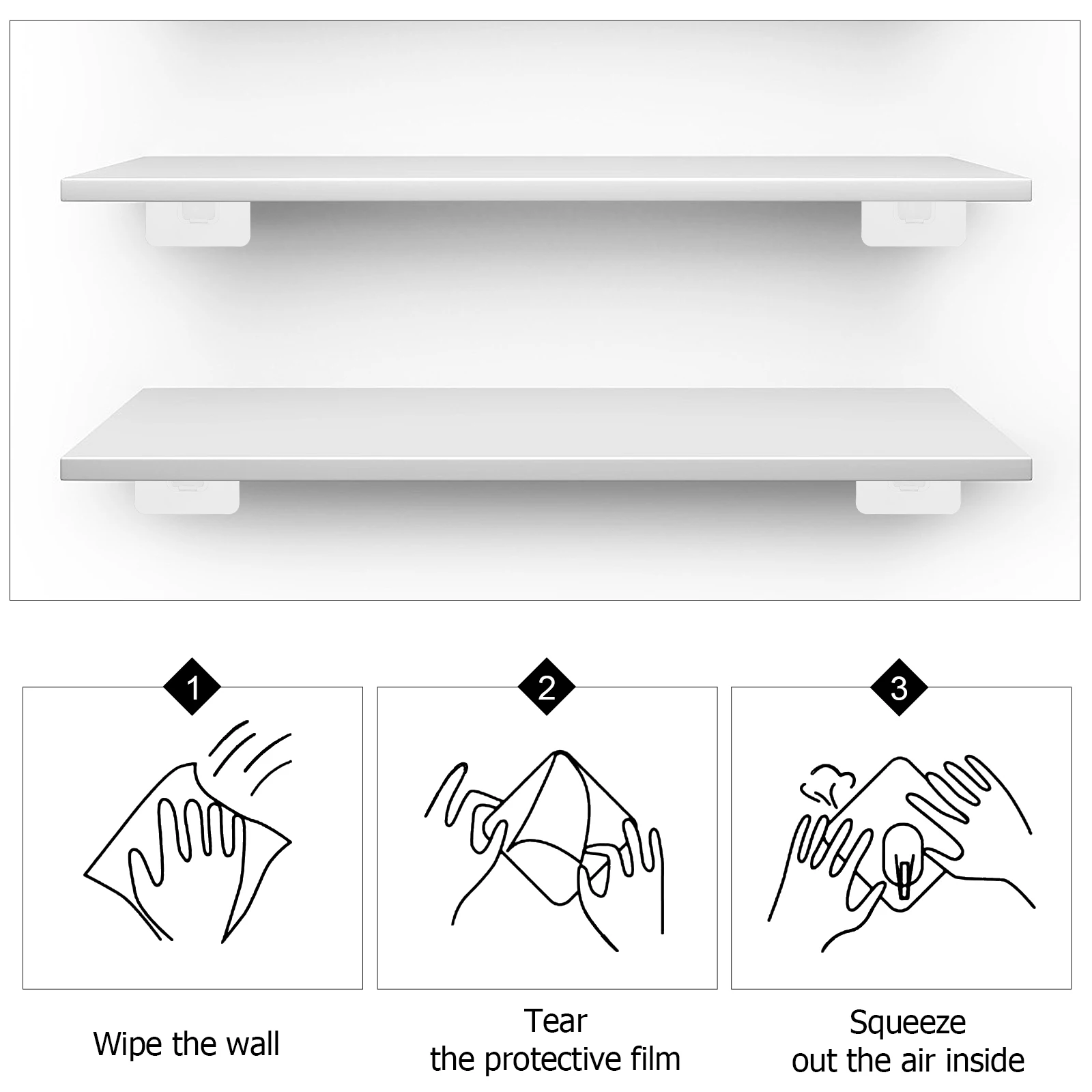 

10pcs No Trace Adhesive Shelf Support Pegs Plastic Shelf Brackets For Wardrobe Partition Divider Holder Clips Hardware Fittings