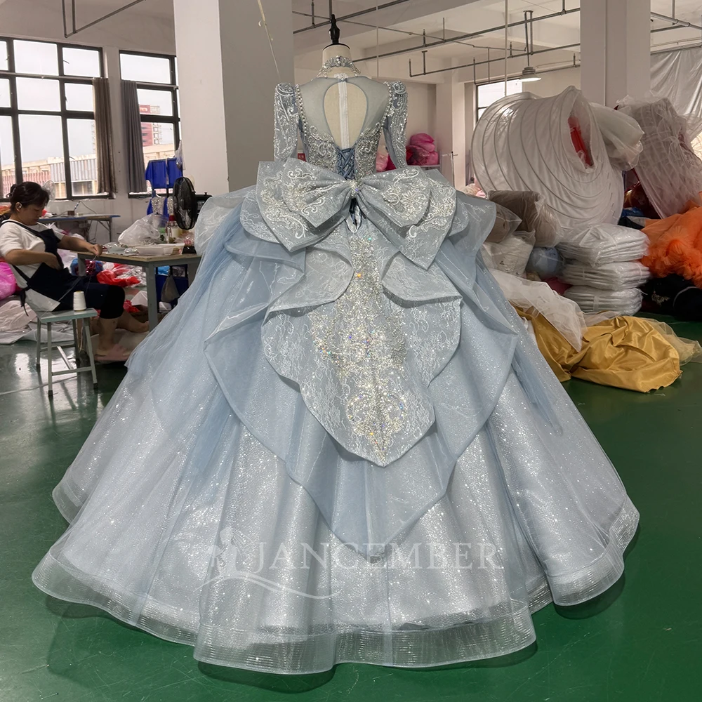 New Long Sleeves Quinceanera Dress 2026 Vestidos De 15 Años Ball Gown Sweet 16 Birthday Party Gown Customized Princess
